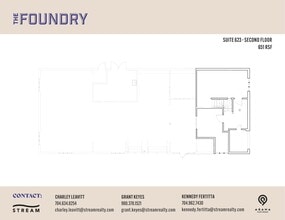 623 S Cedar St, Charlotte, NC à louer Plan d’étage– Image 2 sur 2