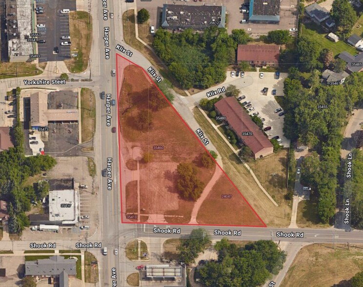 35426 Harper Ave, Clinton Township, MI à vendre - Aérien – Image 2 sur 2