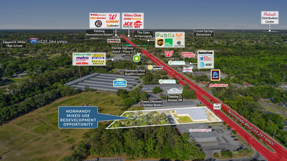 7002 Normandy Blvd, Jacksonville, FL à vendre - Photo de l’immeuble – Image 2 sur 5