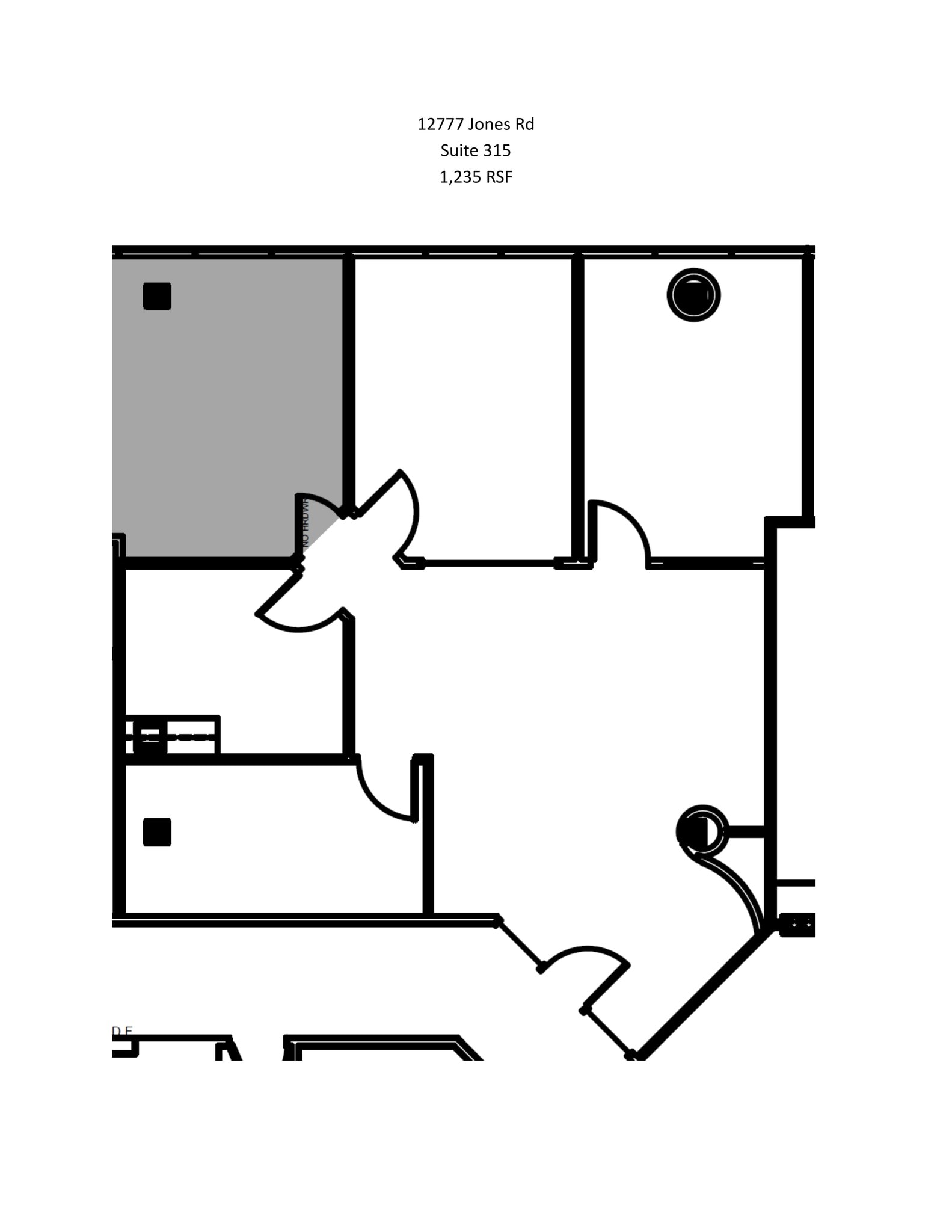 12777 Jones Rd, Houston, TX à louer Plan de site– Image 1 sur 1
