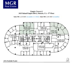 3633 Inland Empire Blvd, Ontario, CA à louer Plan d’étage– Image 1 sur 1