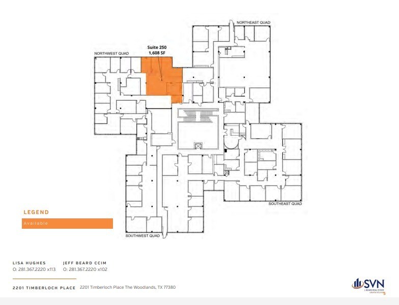 2201 Timberloch Pl, The Woodlands, TX à louer Plan d’étage– Image 1 sur 1