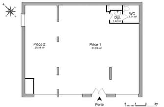 48-58 Quai De Jemmapes, Paris à louer Plan d’étage– Image 2 sur 2