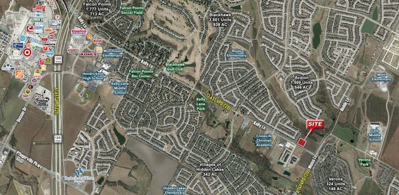 Kelly Lane, Pflugerville, TX à vendre - Aérien – Image 1 sur 3
