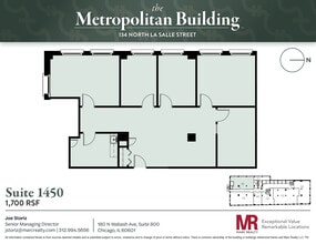 134 N LaSalle St, Chicago, IL à louer Plan d’étage– Image 1 sur 1