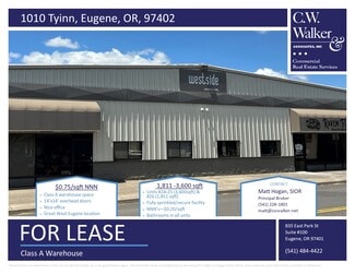 Plus de détails pour 1010 Tyinn St, Eugene, OR - Industriel/Logistique à louer