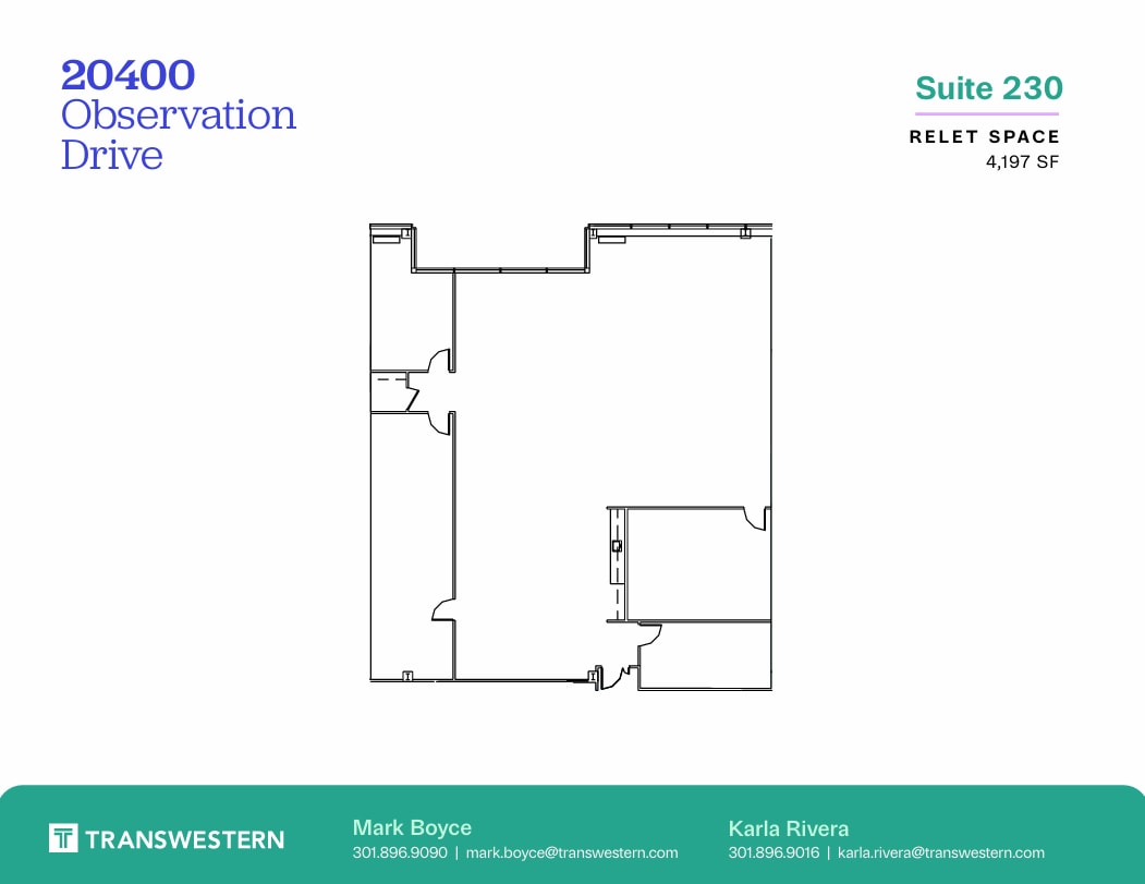 20400 Observation Dr, Germantown, MD à louer Plan d’étage– Image 1 sur 1