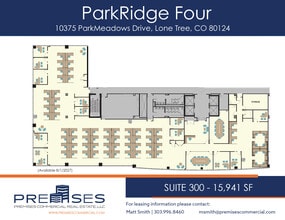 10375 Park Meadows Dr, Lone Tree, CO à louer Plan d’étage– Image 1 sur 3