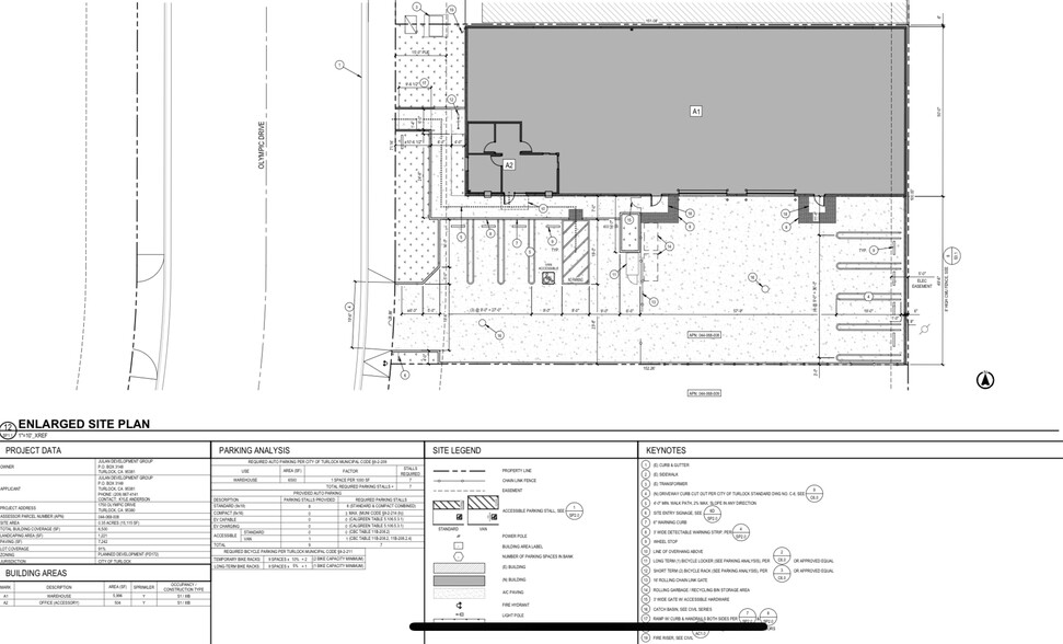 1750 Olympic Dr, Turlock, CA à louer - Plan de site – Image 3 sur 5