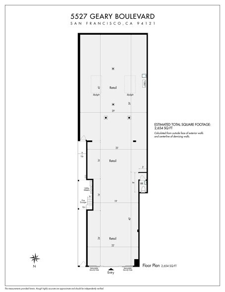 5527 Geary Blvd, San Francisco, CA à louer - Photo de l’immeuble – Image 2 sur 4