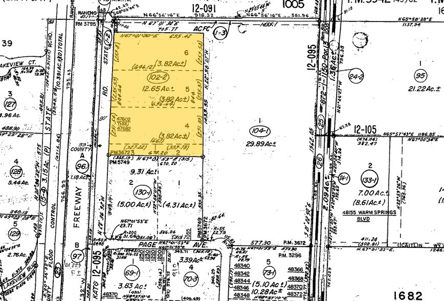 47630-47654 Kato Rd, Fremont, CA à louer - Plan cadastral – Image 2 sur 4