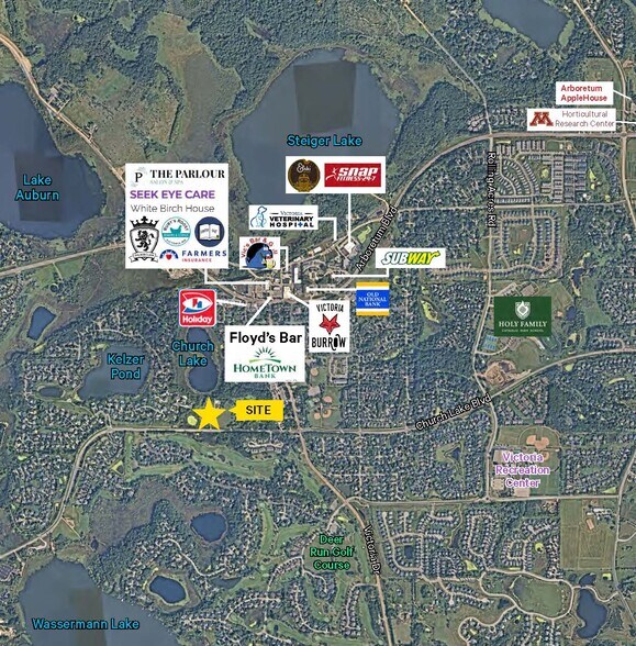 1720 Church Lake Blvd, Victoria, MN à vendre - Aérien – Image 2 sur 3
