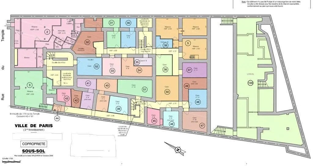 Local commercial dans Paris à vendre Plan de site– Image 1 sur 3