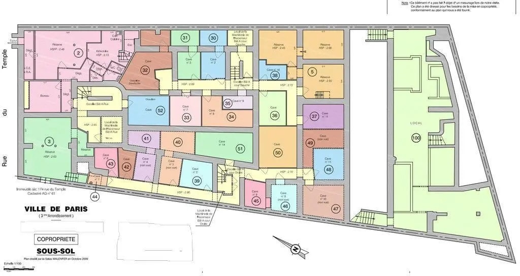 Local commercial dans Paris à vendre Plan d’étage– Image 1 sur 3
