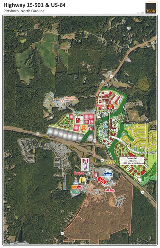 Plus de détails pour Chapel Hill Rd, Pittsboro, NC - Terrain à louer