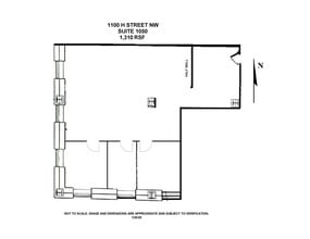 1100 H St NW, Washington, DC à louer Plan d’étage– Image 1 sur 7