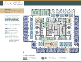 500 West Monroe St, Chicago, IL à louer Plan d’étage– Image 2 sur 4