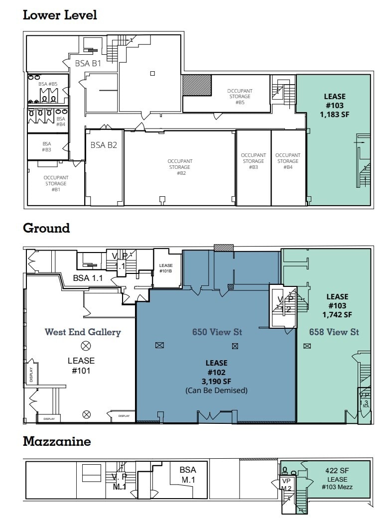 650-658 View St, Victoria, BC à louer Plan d’étage– Image 1 sur 1