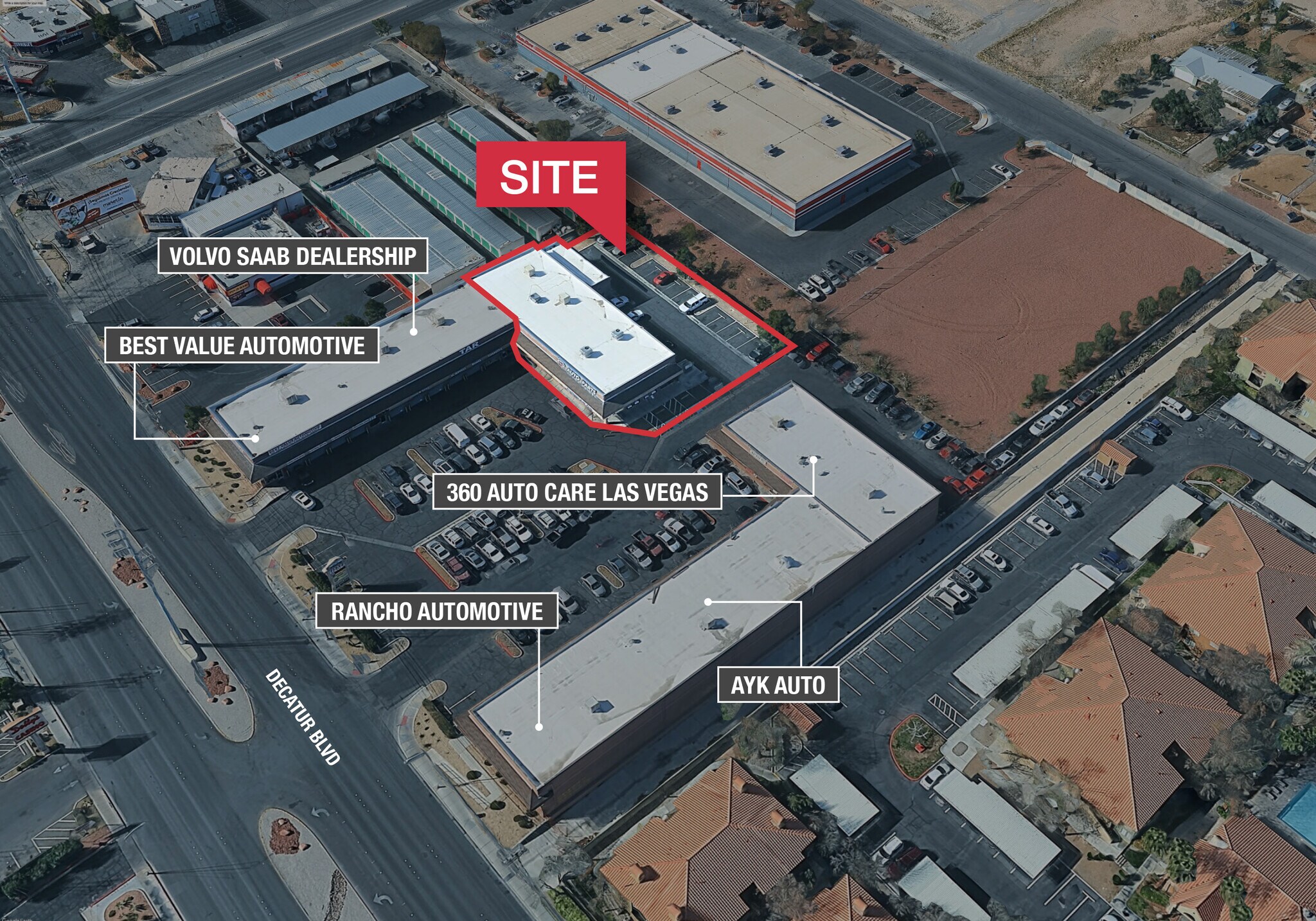 1701-1715 N Decatur Blvd, Las Vegas, NV à louer Aérien– Image 1 sur 7