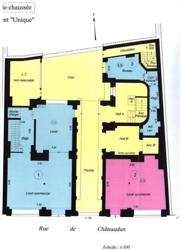 Paris, PAR 75009 - Lot 01 - - Plan d’étage - Image 1 of 5