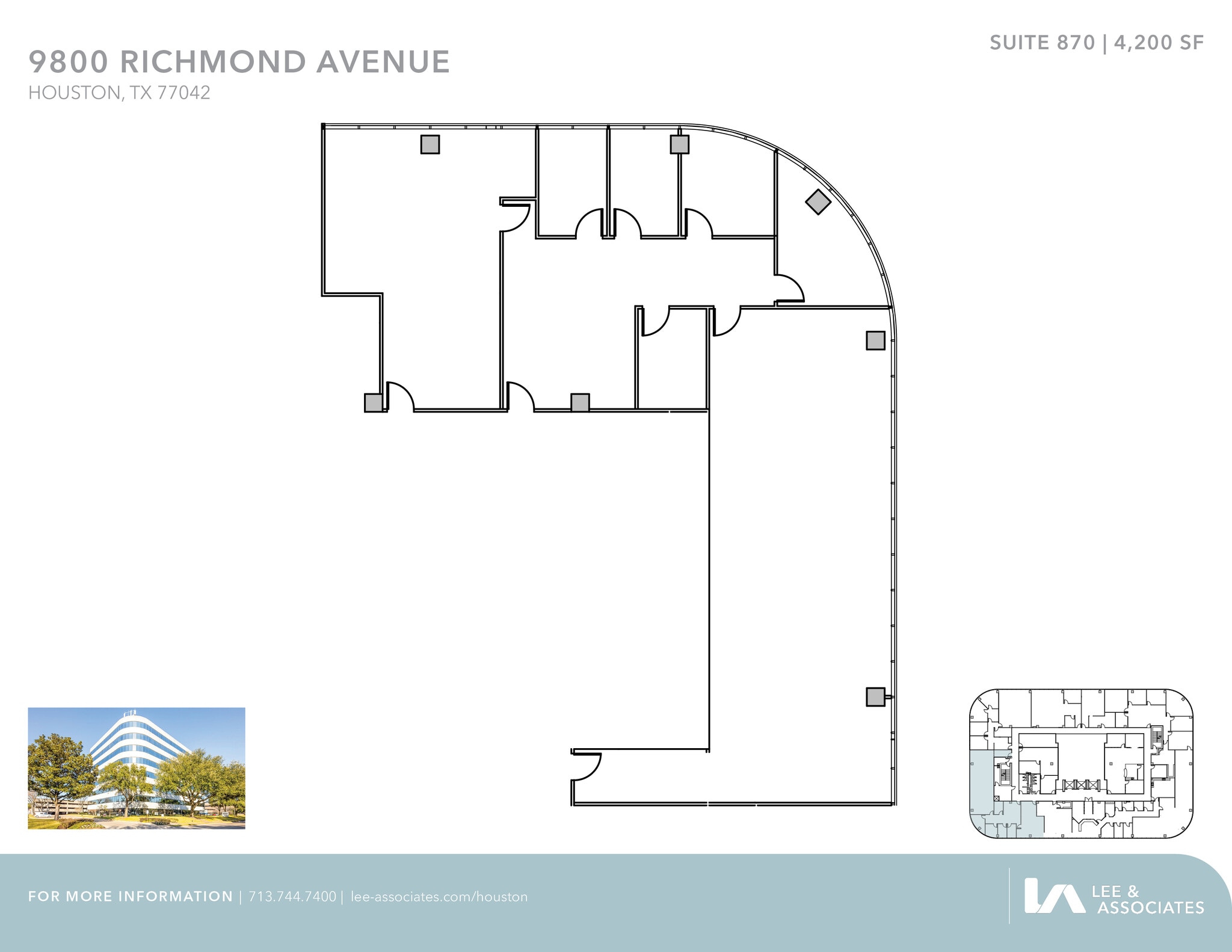 9800 Richmond Ave, Houston, TX à louer Plan d’étage– Image 1 sur 1