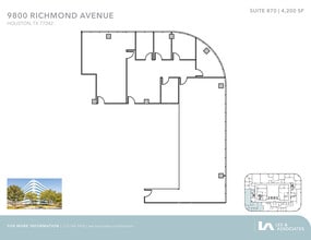 9800 Richmond Ave, Houston, TX à louer Plan d’étage– Image 1 sur 1