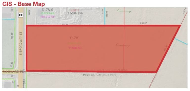 S Broadway (CTH PP) St, De Pere, WI à vendre - Plan cadastral – Image 2 sur 3