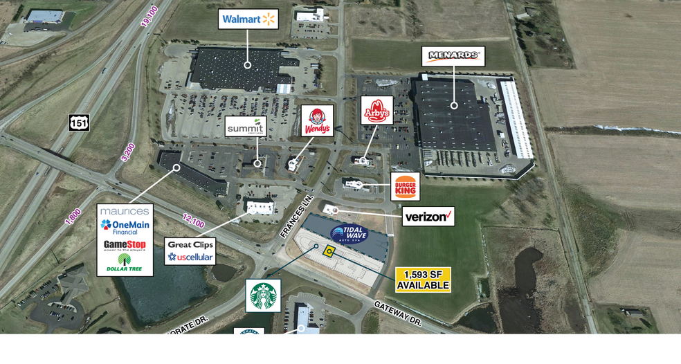 NEQ Gateway Dr. & Frances Ln, Beaver Dam, WI à louer - Photo de l’immeuble – Image 1 sur 3