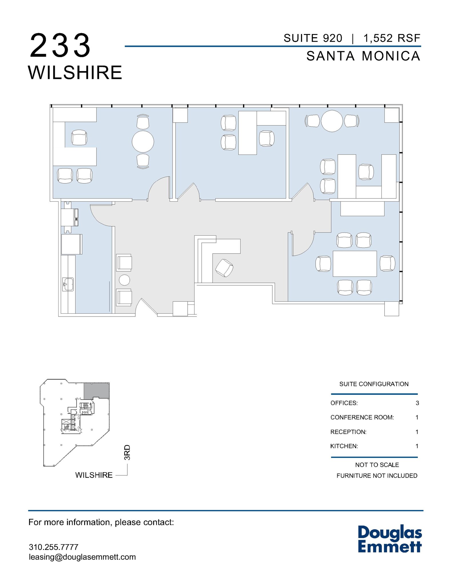 233 Wilshire Blvd, Santa Monica, CA à louer Plan d’étage– Image 1 sur 1