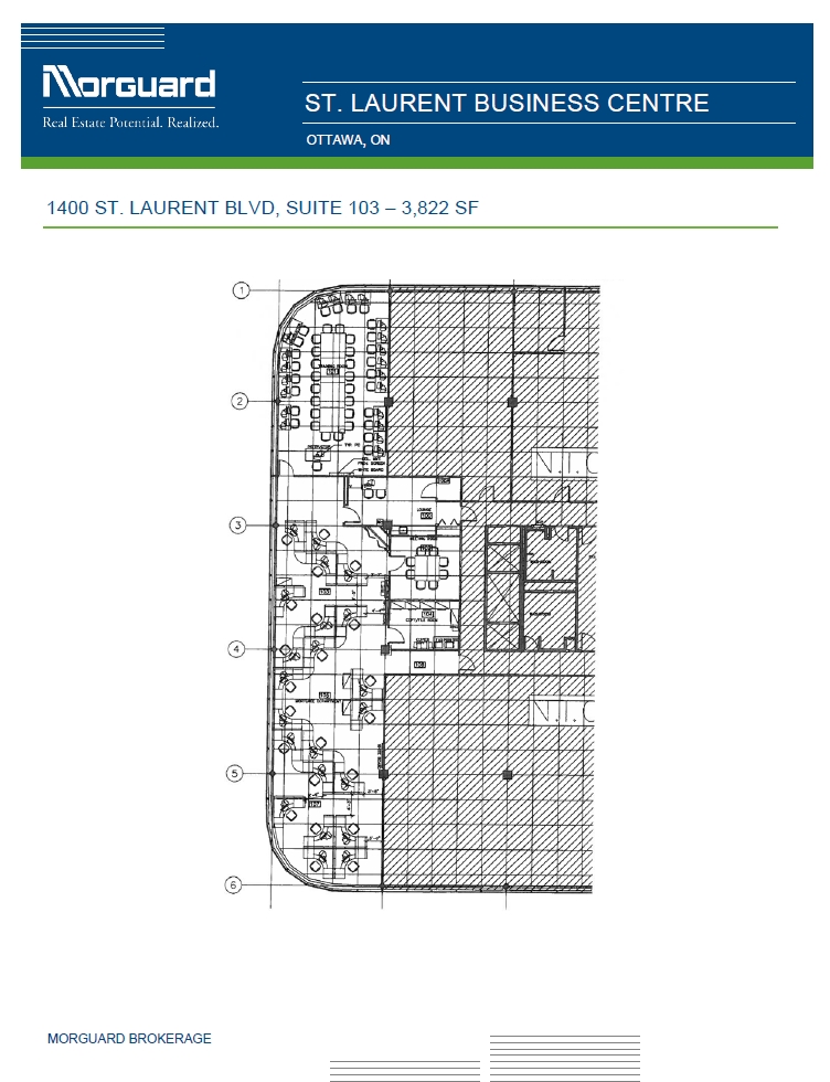 1400 St Laurent Blvd, Ottawa, ON à louer Plan d’étage– Image 1 sur 1