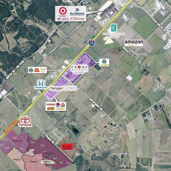 Posey Rd, San Marcos, TX à vendre - Aérien – Image 2 sur 9