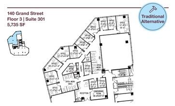 140 Grand St, White Plains, NY à louer Plan d’étage– Image 2 sur 3