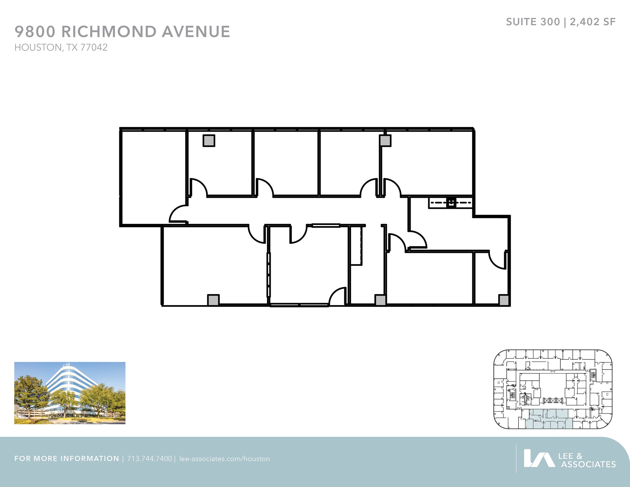 9800 Richmond Ave, Houston, TX à louer Plan d’étage– Image 1 sur 1