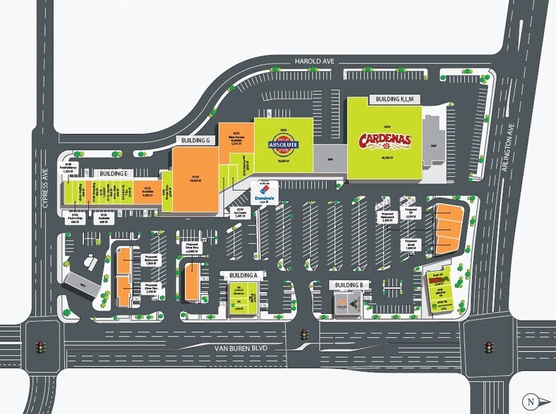 6150-6350 Van Buren Blvd, Riverside, CA à louer - Plan de site – Image 2 sur 4