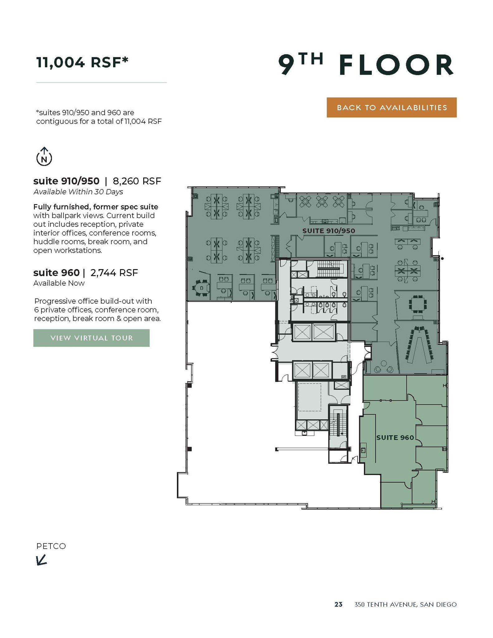 350 10th Ave, San Diego, CA à louer Plan d’étage– Image 1 sur 1