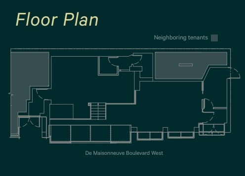 2015 Rue Crescent, Montréal, QC à louer Plan d’étage– Image 1 sur 6