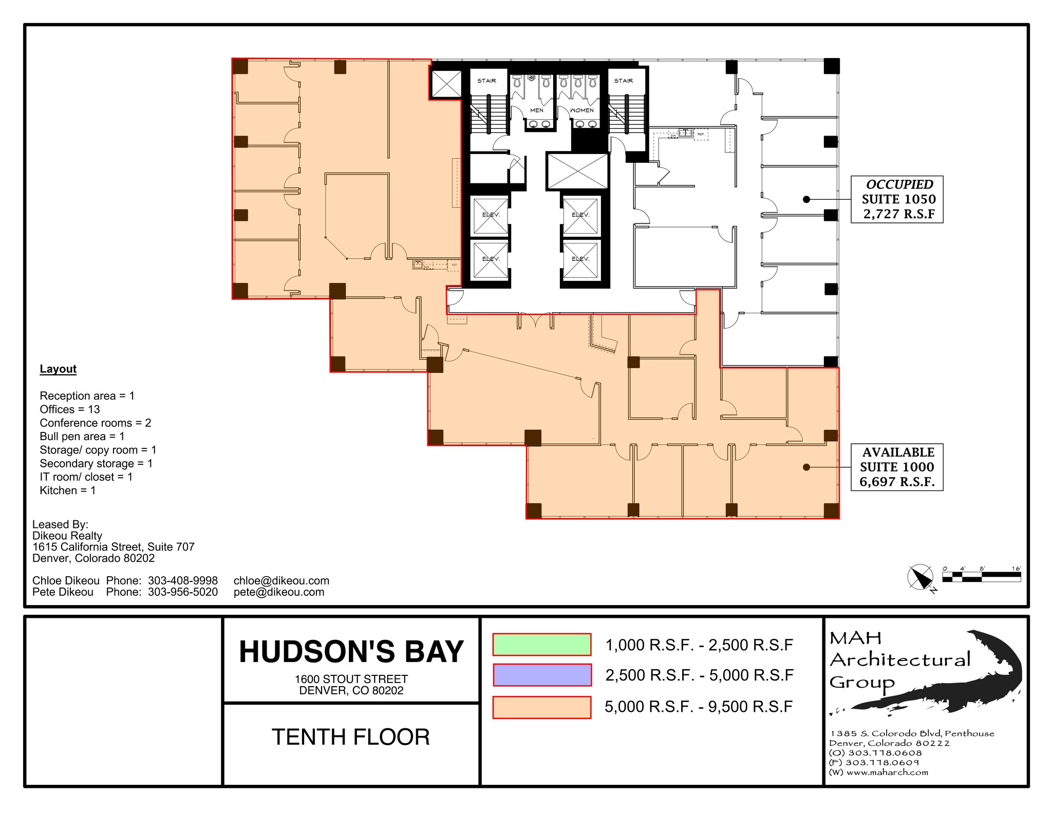 1600 Stout St, Denver, CO à louer Plan de site– Image 1 sur 1