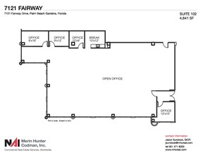 7108-7121 Fairway Dr, Palm Beach Gardens, FL à louer Plan d’étage– Image 1 sur 8