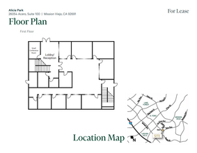 26054 Acero, Mission Viejo, CA à louer Plan d’étage– Image 1 sur 1