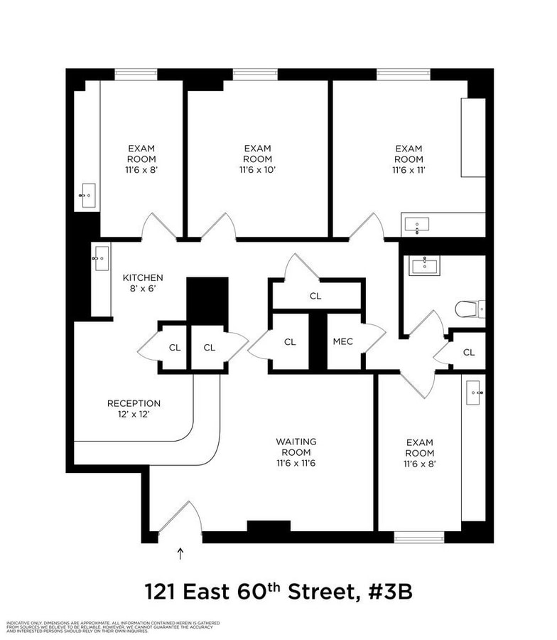 121 E 60th St, New York, NY 10022 - Lot 3B - - Plan d’étage - Image 1 of 10