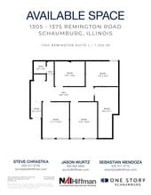 1305 Remington Rd, Schaumburg, IL à louer Plan d’étage– Image 1 sur 2