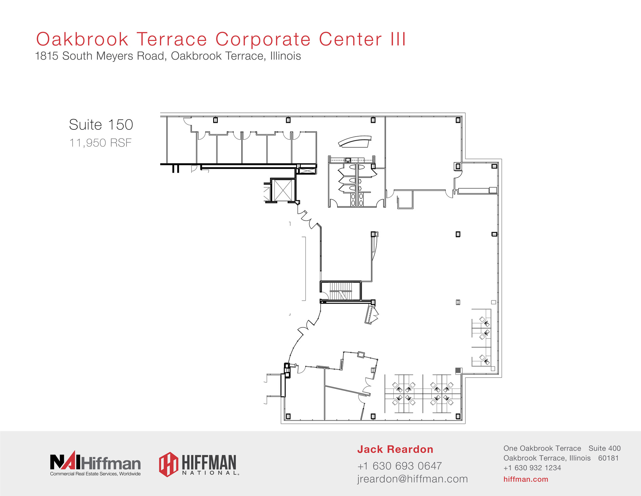 1815 S Meyers Rd, Oakbrook Terrace, IL à louer Plan d’étage– Image 1 sur 1