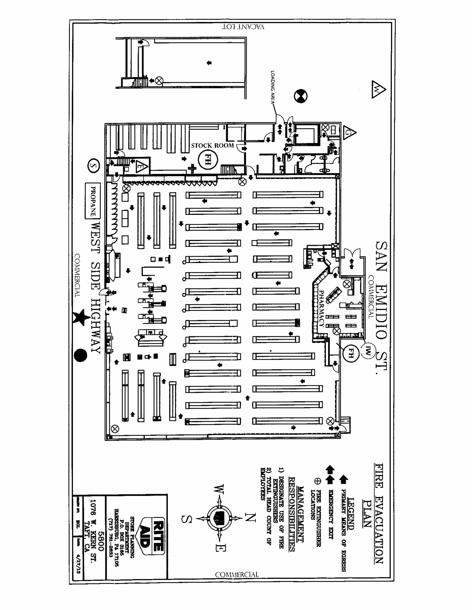 1008-1092 W Kern, Taft, CA à louer Plan de site– Image 1 sur 1
