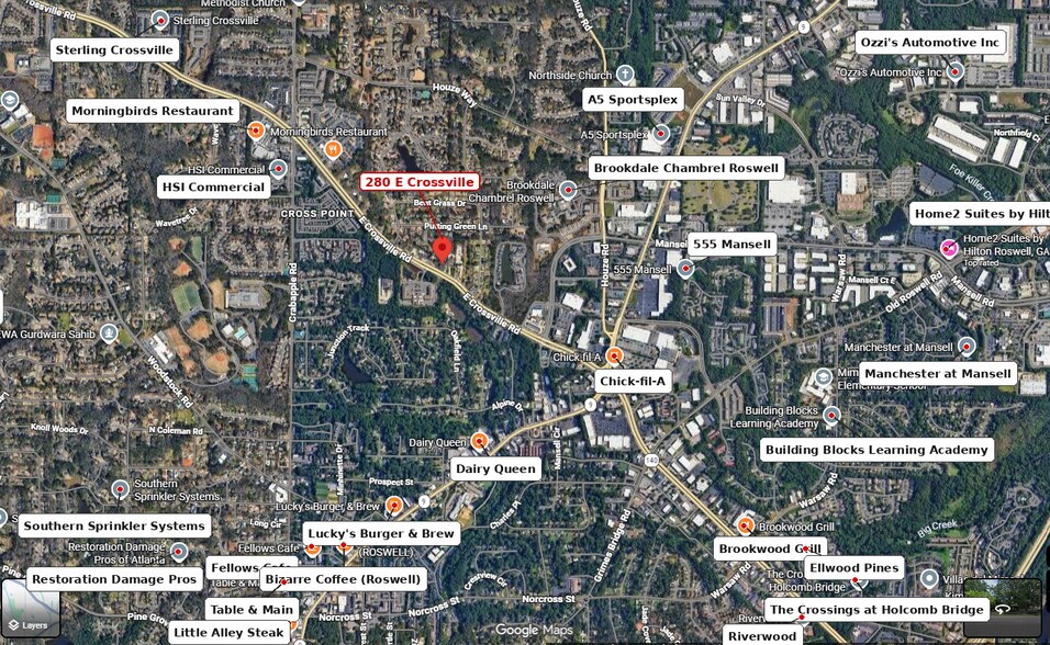 280 E Crossville Rd, Roswell, GA à louer - Photo de l’immeuble – Image 2 sur 20