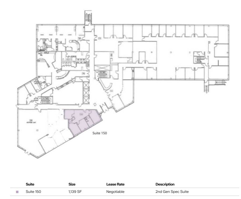 8618 Westwood Center Dr, Vienna, VA à louer Plan d’étage– Image 1 sur 1