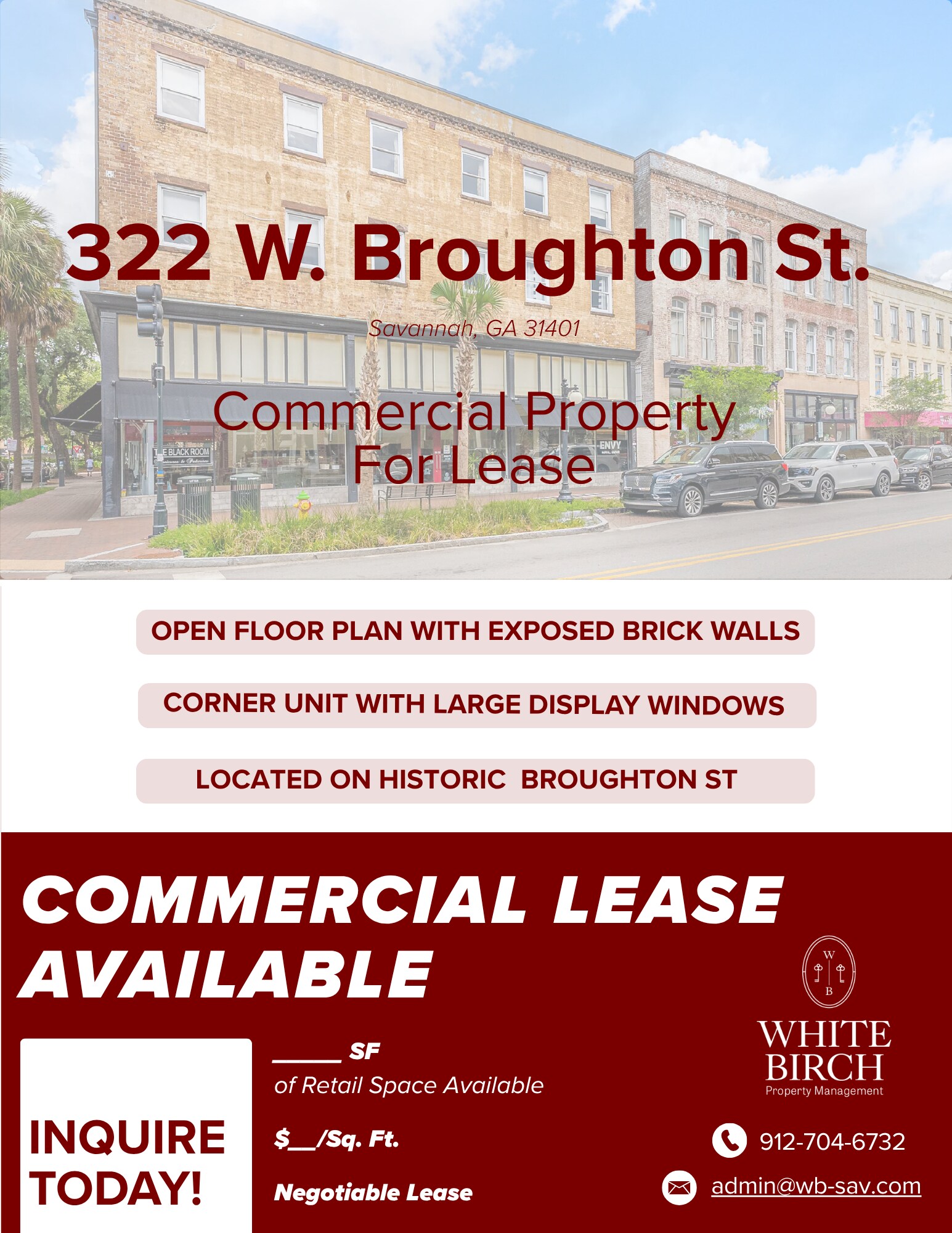 322 W Broughton St, Savannah, GA à louer Photo intérieure– Image 1 sur 19