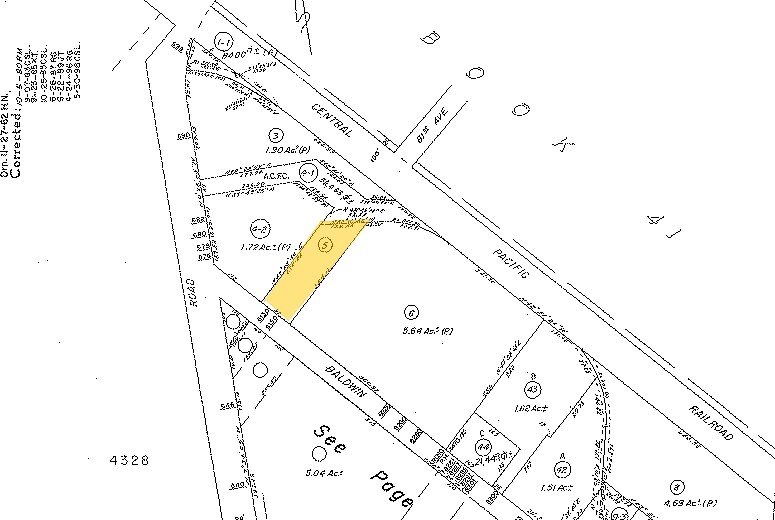 8130-8140 Baldwin St, Oakland, CA à louer - Plan cadastral – Image 2 sur 3