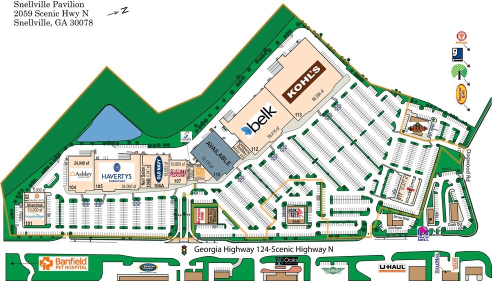 2059 Scenic Hwy, Snellville, GA à louer - Plan de site – Image 3 sur 17