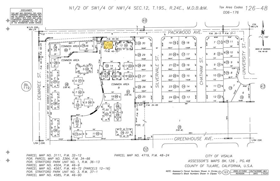 4006 S Demaree St, Visalia, CA à louer - Plan cadastral – Image 3 sur 5