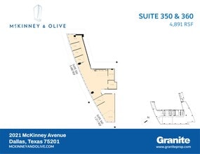 2021 McKinney Ave, Dallas, TX à louer Plan de site– Image 2 sur 2